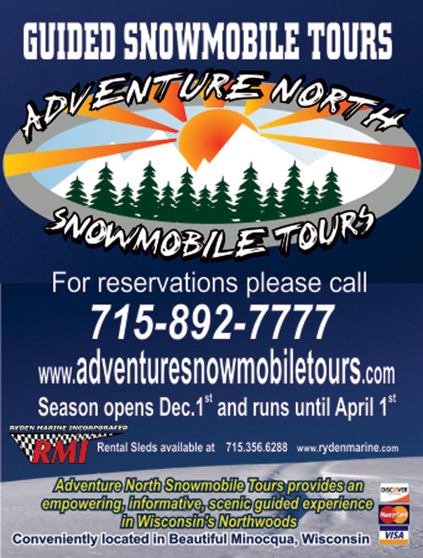 Adventure North Snowmobile Tours Poster new